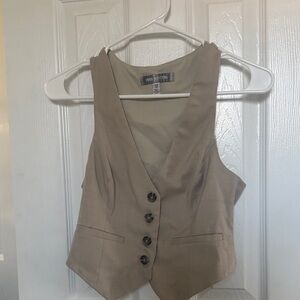 Urban Outfitters Beige Sleeveless Top